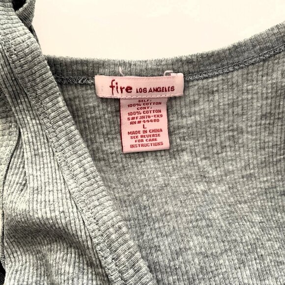 FIRE LOS ANGELES Y2K TANK DRESS WITH OVERSIZED POCKETS - Picture 8 of 9